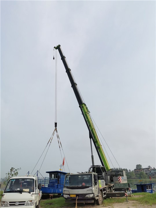 双清区桥梁建设吊装案例